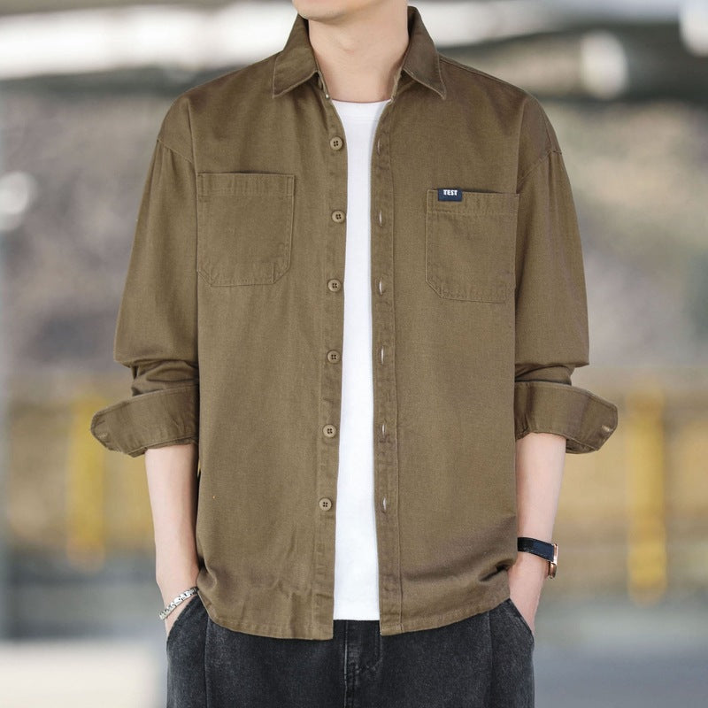 Casual Retro Minimalist Shirt For Men