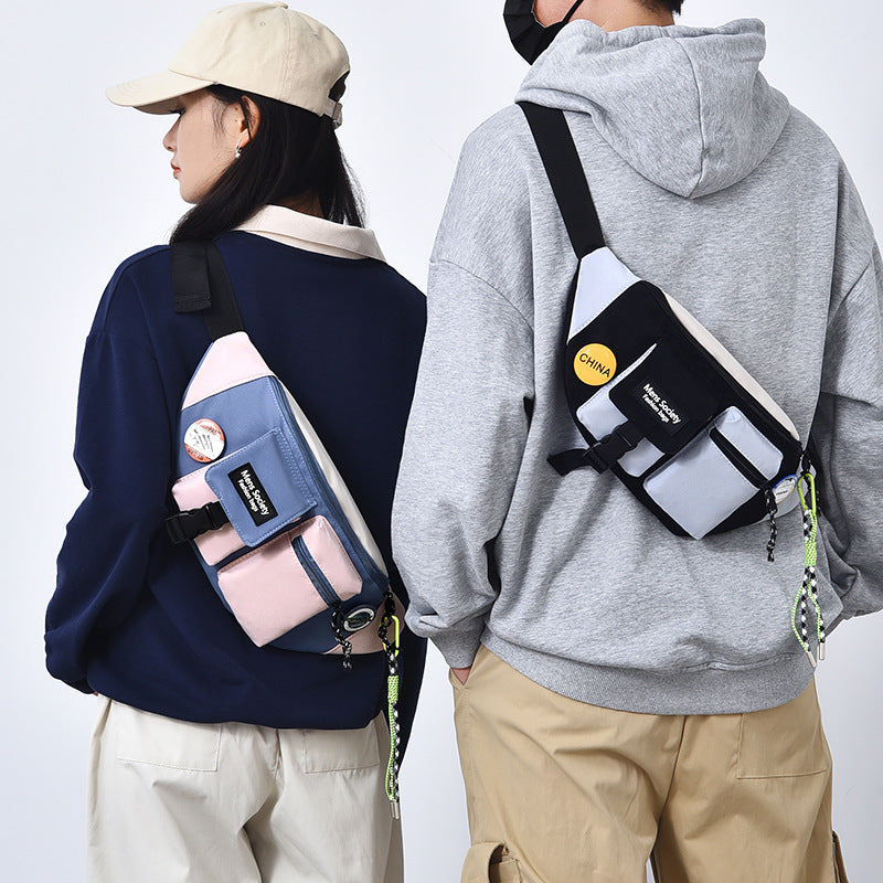 Men's Casual Crossbody Sports Canvas Waist Bag