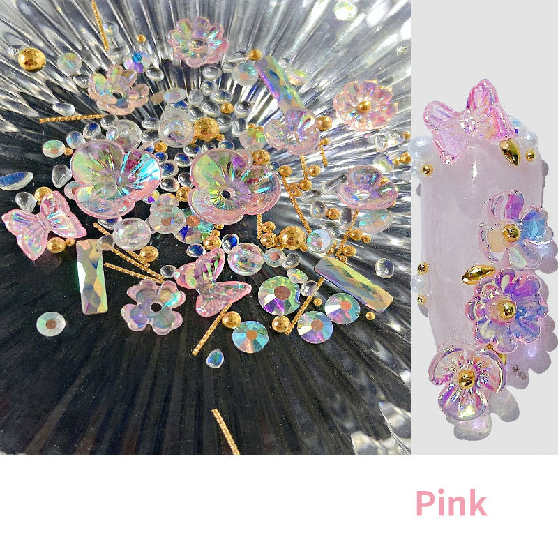 Flower Butterfly Nail