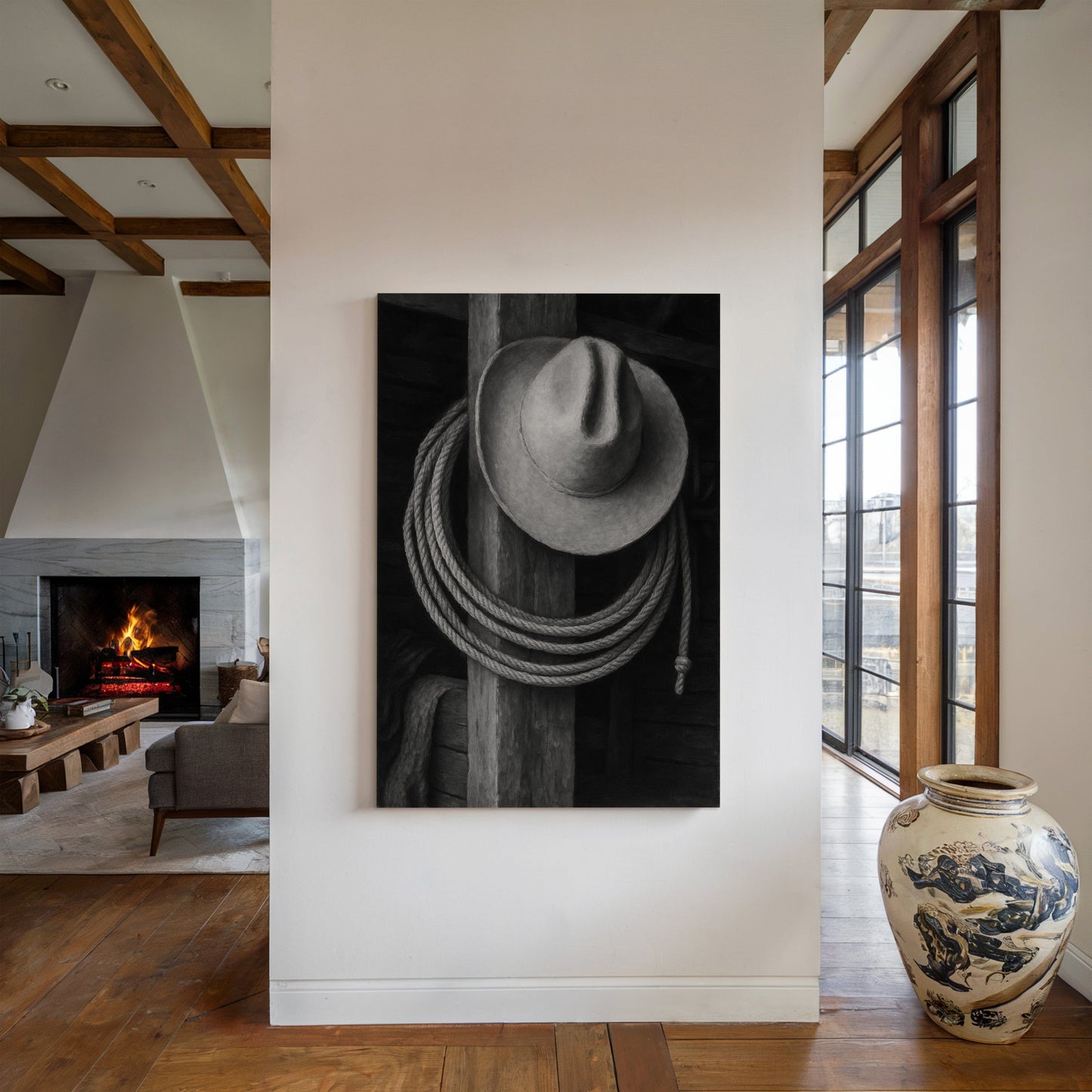 Cowboyhut und Lasso