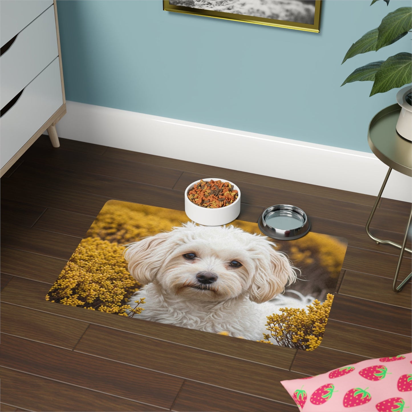 Tapis antidérapant pour animaux de compagnie – Tapis d'alimentation étanche pour chiens