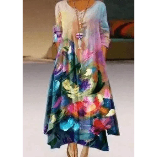 Fashion Long Sleeve Casual Loose Dress for Women - Summer Fashion Dresses for Women