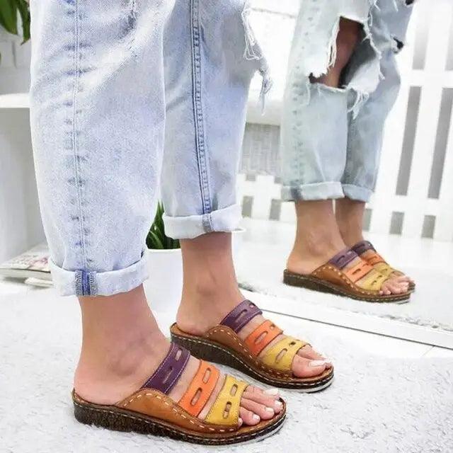 2021 New Fashion Summer Women Slippers fashion Sandals women Shoes Platform Wedges Sandals