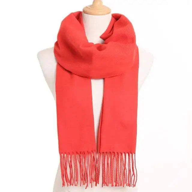 Winter Scarf Women Warm Solid Scarves Fashion Casual Scarfs For Women Casual Scarfs For Winter