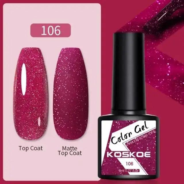 Spring Summer Nail Gel Polish Colorful UV LED Diamond Stylish Glossy and Matte Fashion Design For Womens