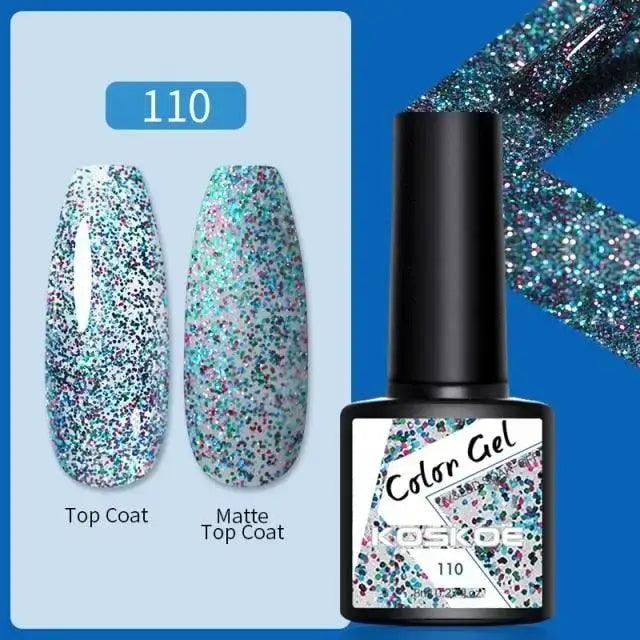 Spring Summer Nail Gel Polish Colorful UV LED Diamond Stylish Glossy and Matte Fashion Design For Womens