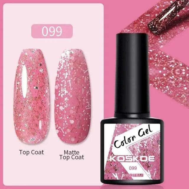 Spring Summer Nail Gel Polish Colorful UV LED Diamond Stylish Glossy and Matte Fashion Design For Womens
