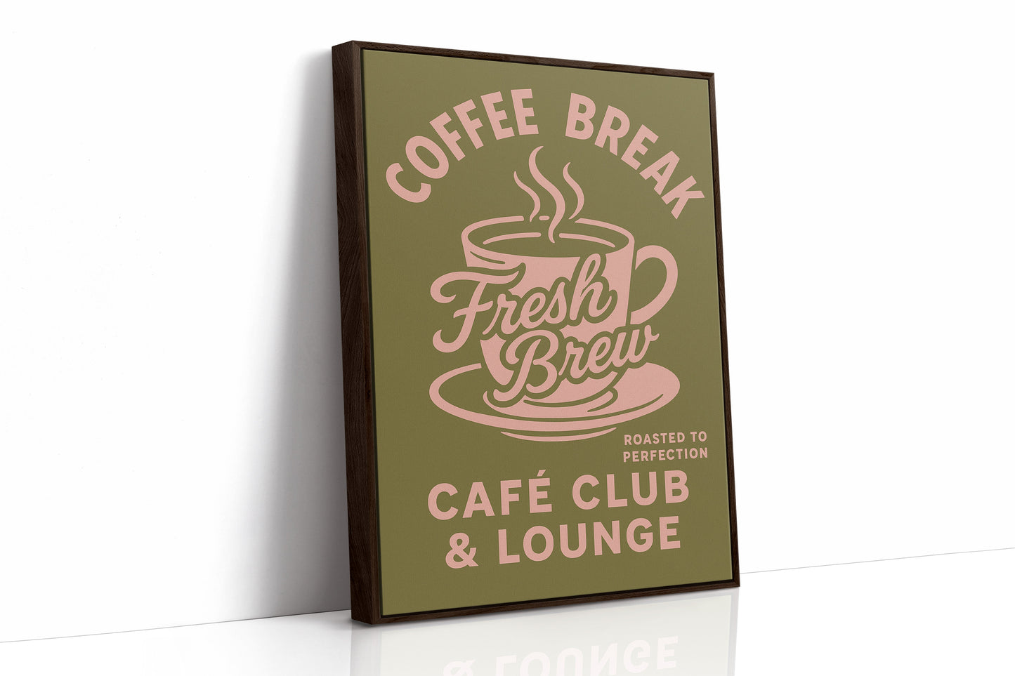 Affiche Rétro Café Fraîchement Préparé