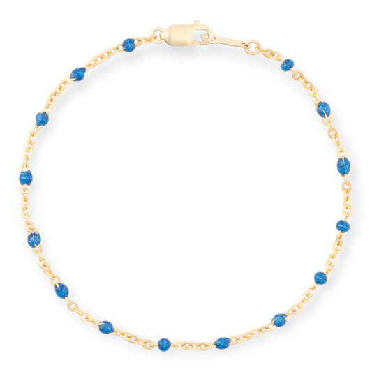 Blue Daisy Bracelet