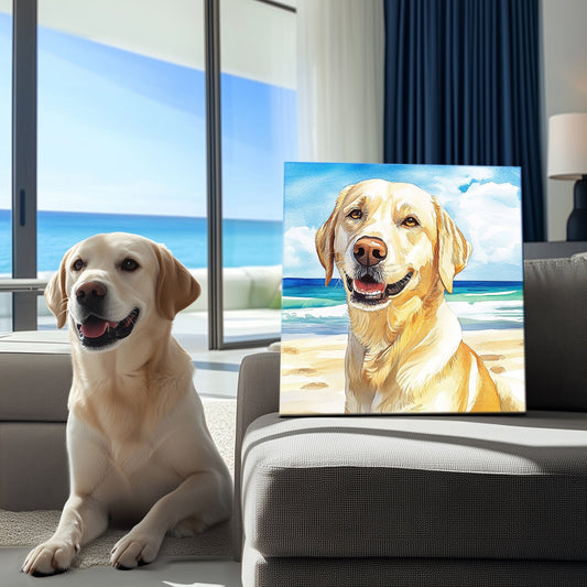 Beach Pet Texture Portrait