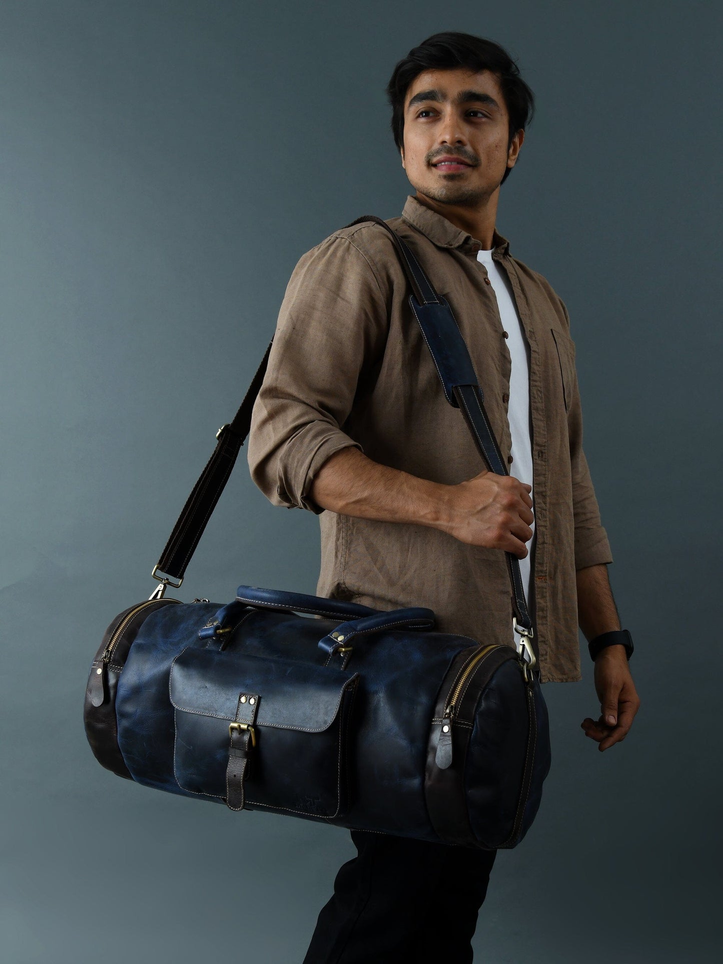Blauer Premium Seesack