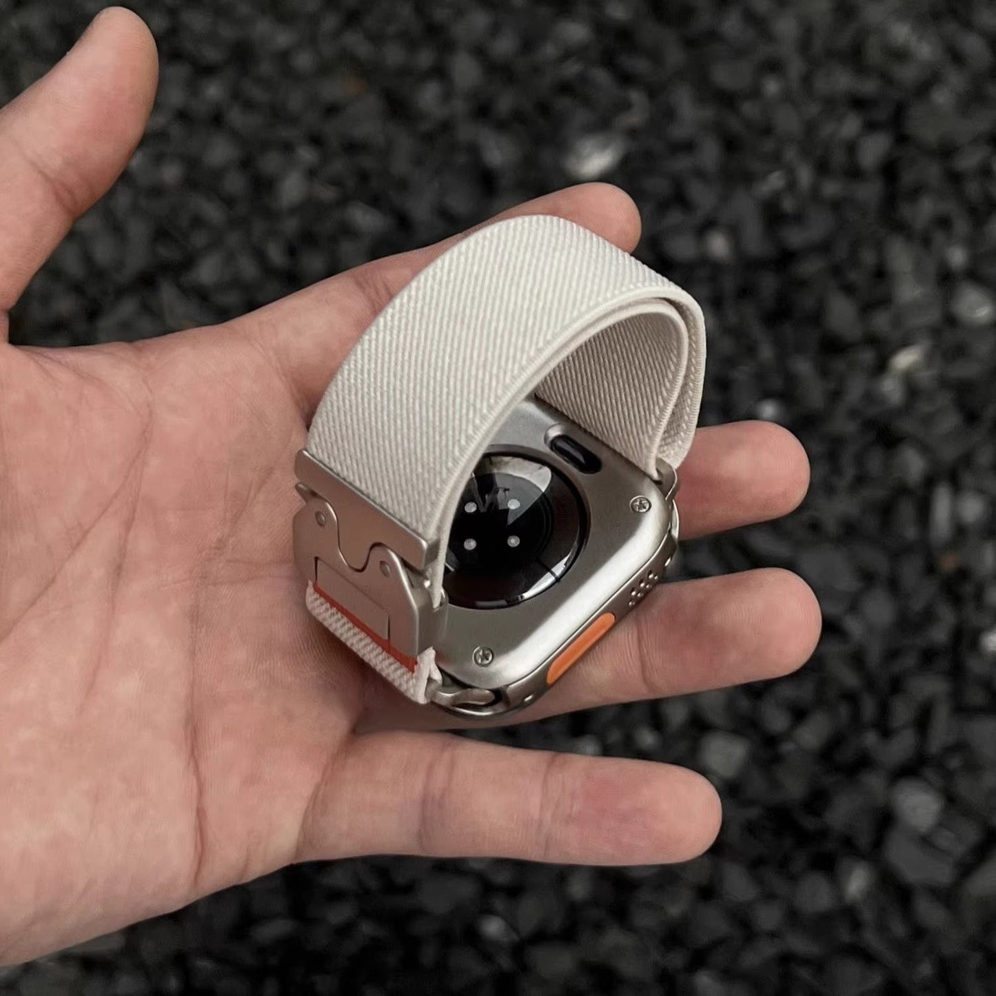 Parachute-buckle Elastic Nylon Watch Strap
