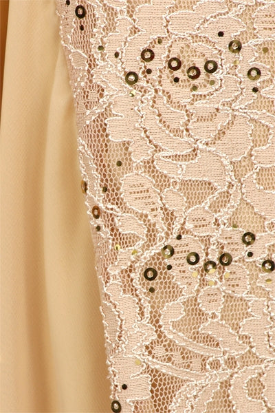 CLEARANCE - Eureka 2030J V-Neck Long Lace Gown Includes Jacket (Size 3XL)