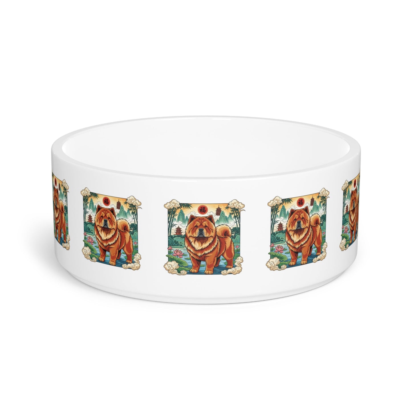 Ceramic Pet Bowl – 16 oz Dog Feeding Bowl