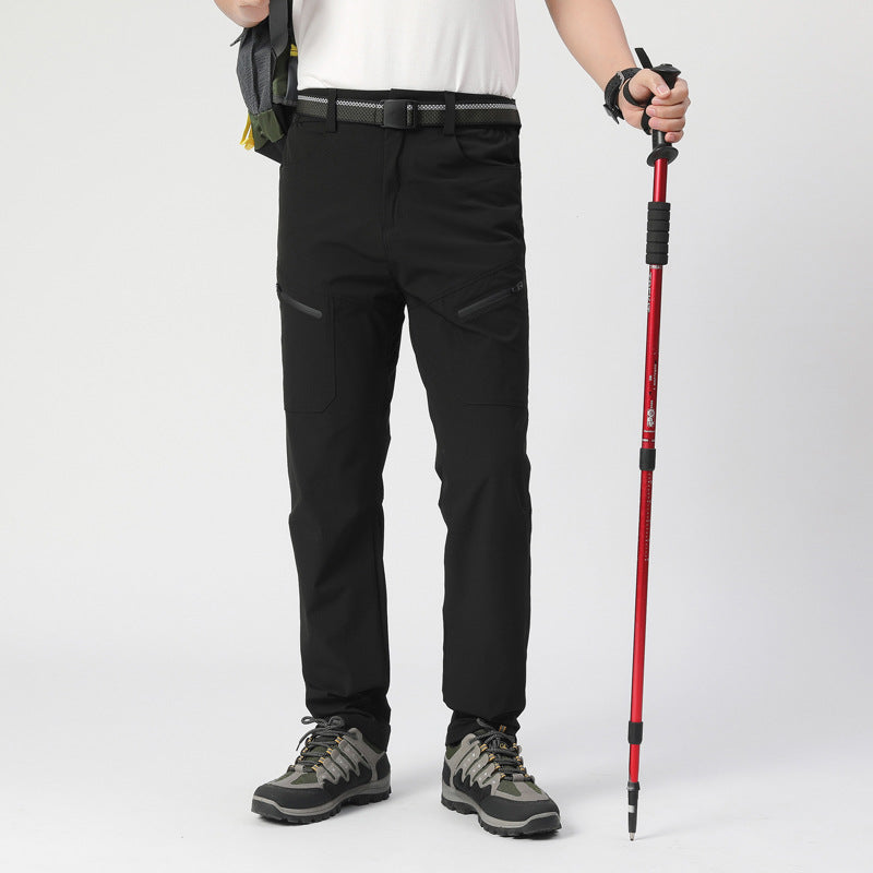 Outdoor Work Pants For Hiking Waterproof Stretchy Breathable With Multiple Pockets