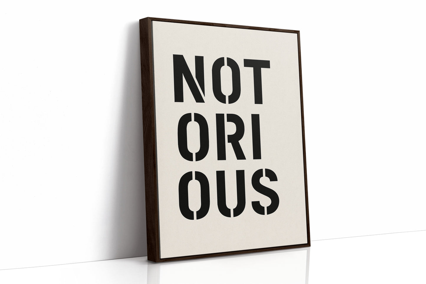 Notorious Bold Stencil Typografie-Druck
