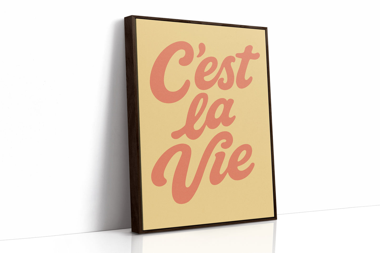C’est La Vie Décor Mural Rétro