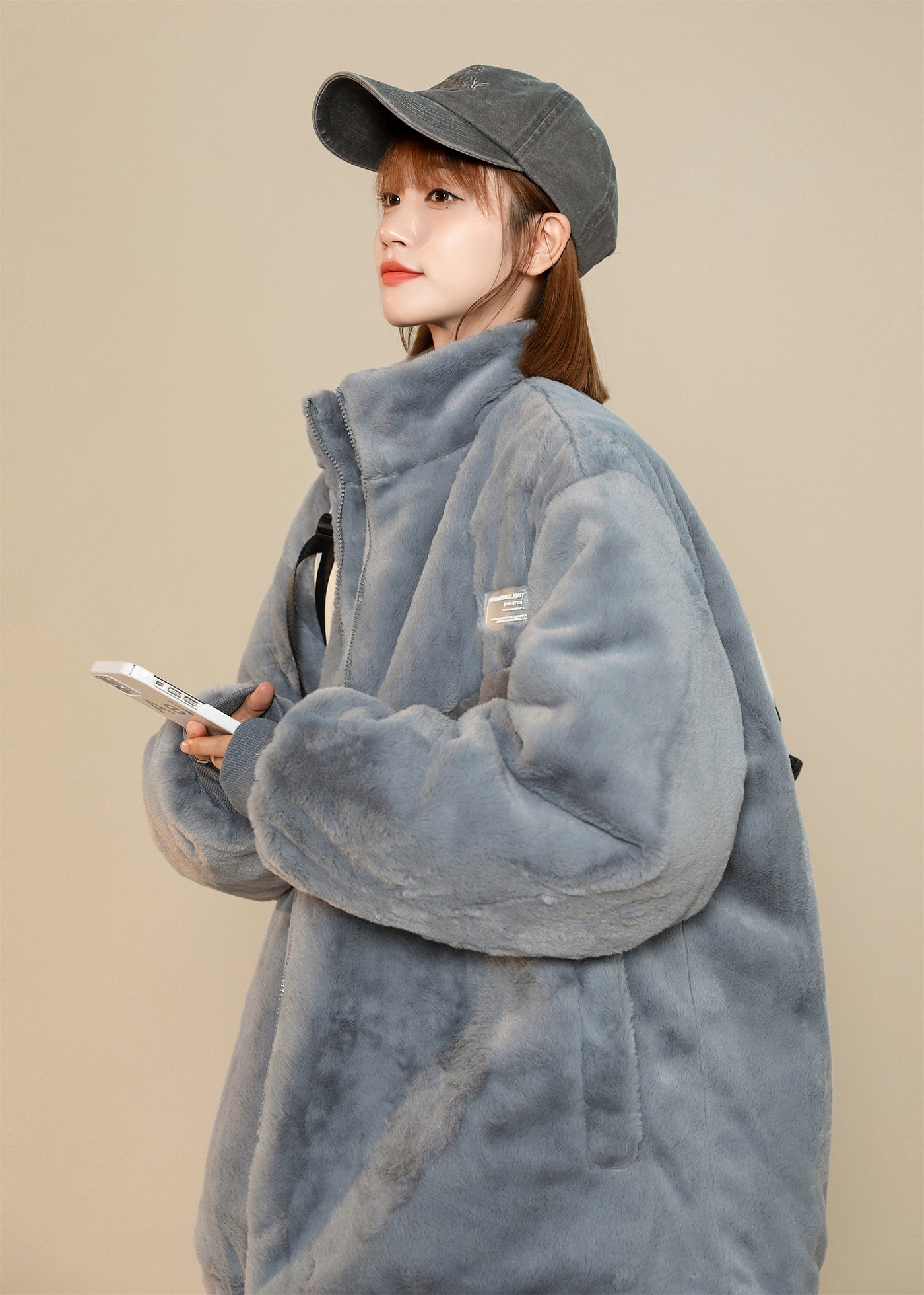 VX11 Pelz-Winterjacke für Damen
