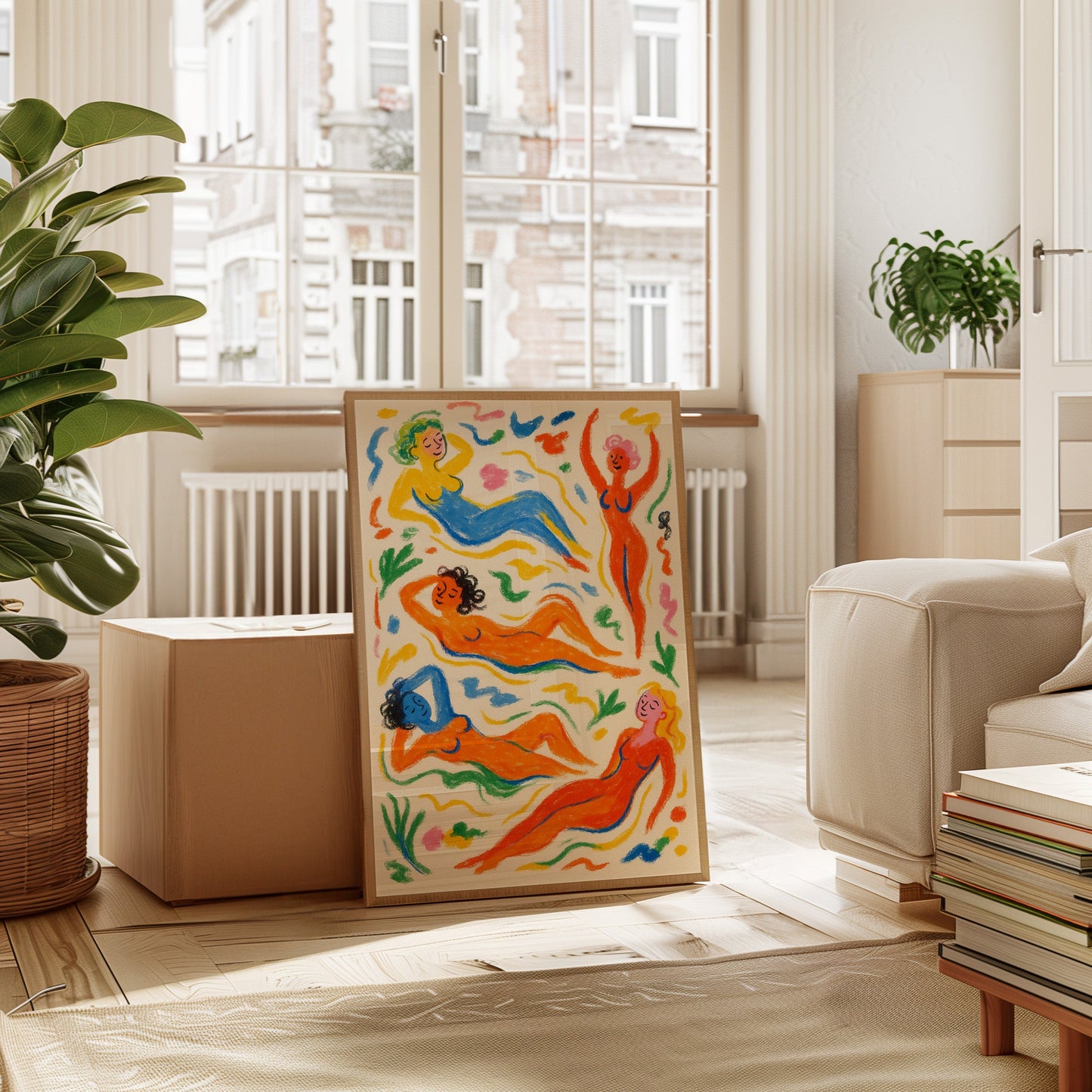Joyful Nudes in Colorful Flow