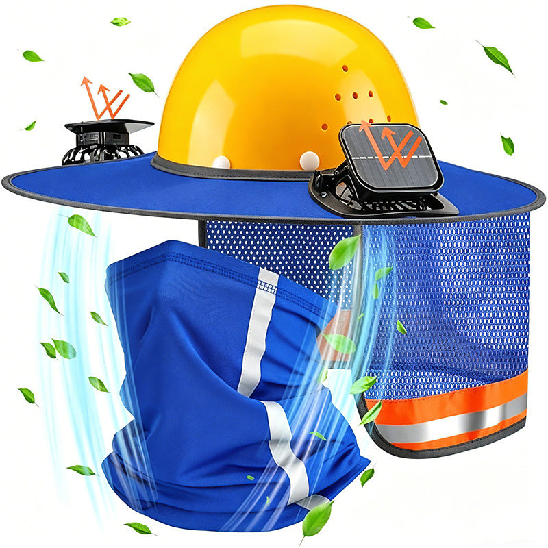Solar-Powered Fan Outdoor Sunshade Fishermans Hat