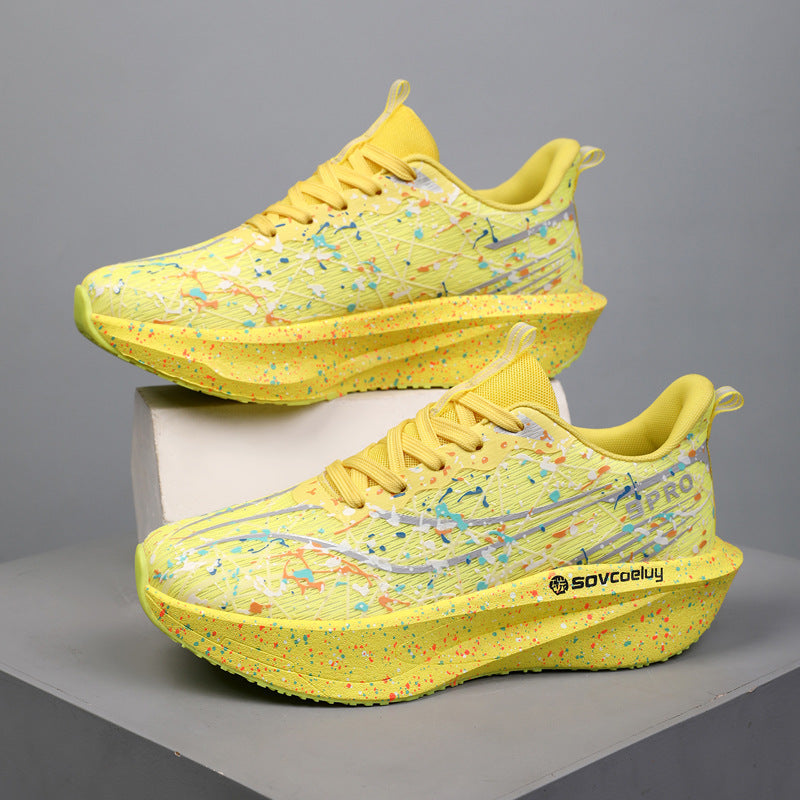 Marathon Running Carbon-Plate Noctilucent Fashion Sneakers