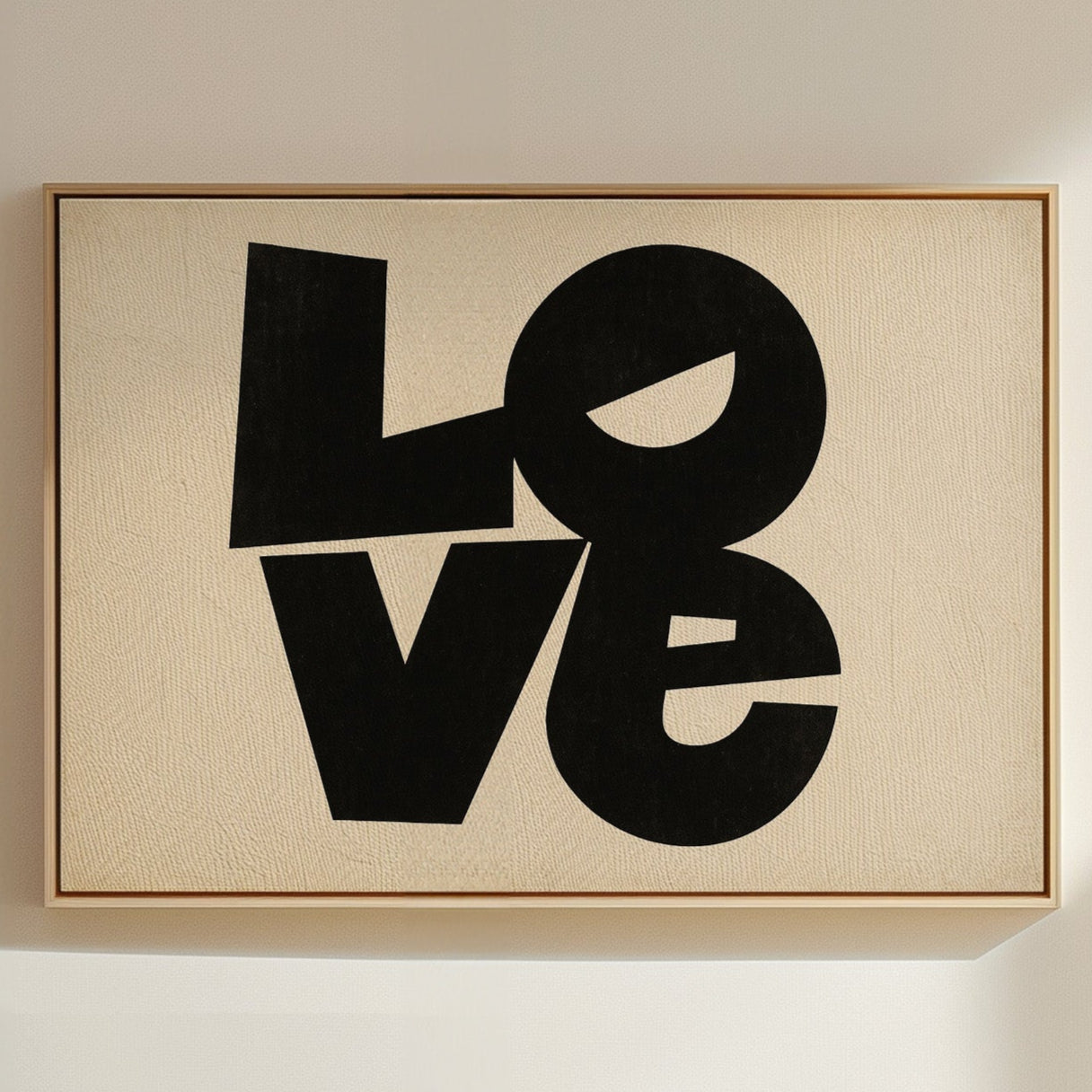 Impression typographique moderne LOVE