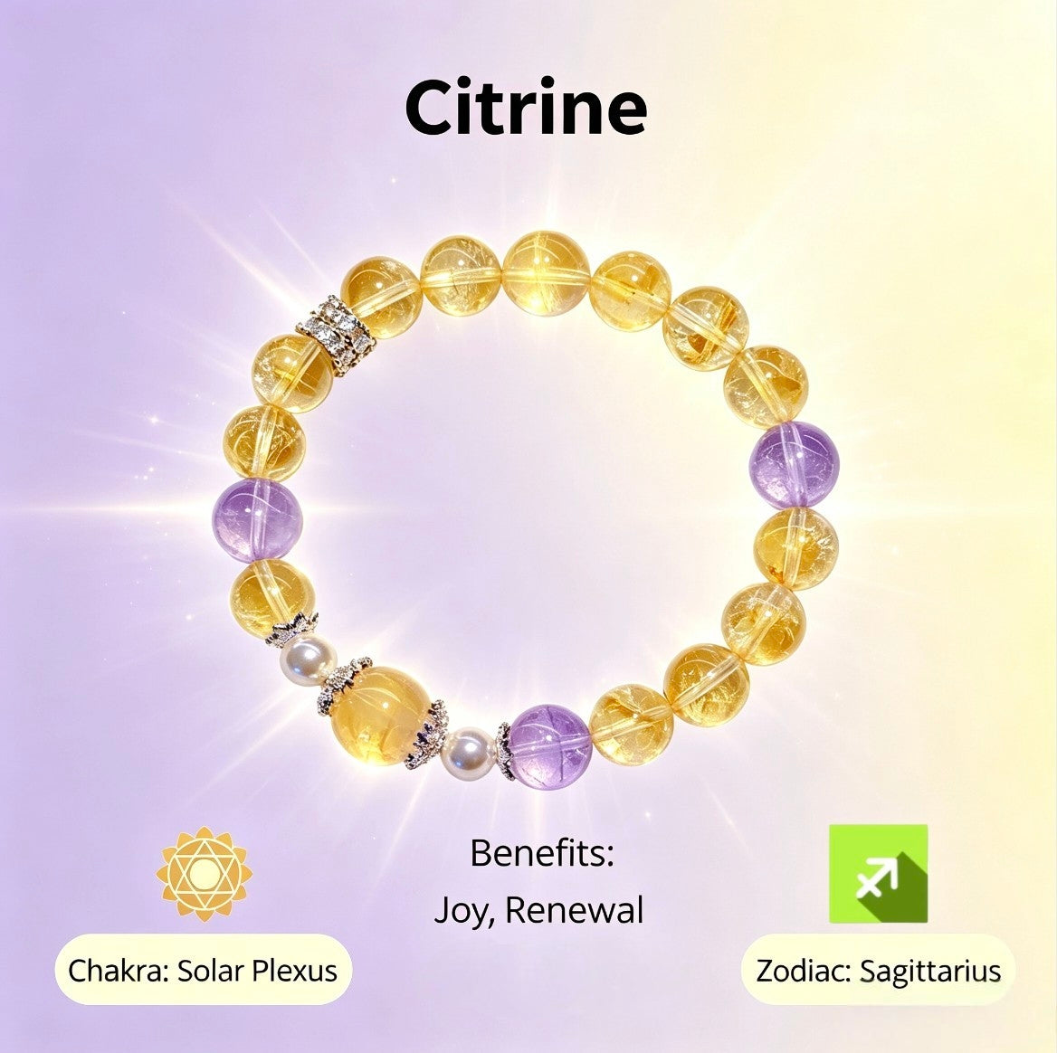 Citrine Solar Plexus Bracelet - Joy & Self-Renewal
