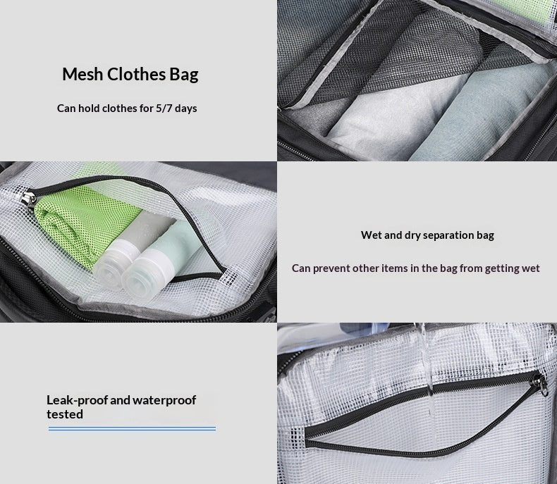 Multi-layer Dry-wet Separation Mens Backpack