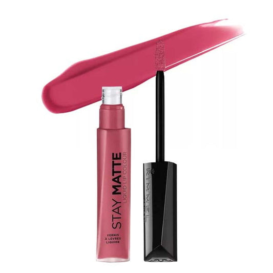 RIMMEL LONDON Stay Matte Rouge à Lèvres Liquide - Rose & Shine