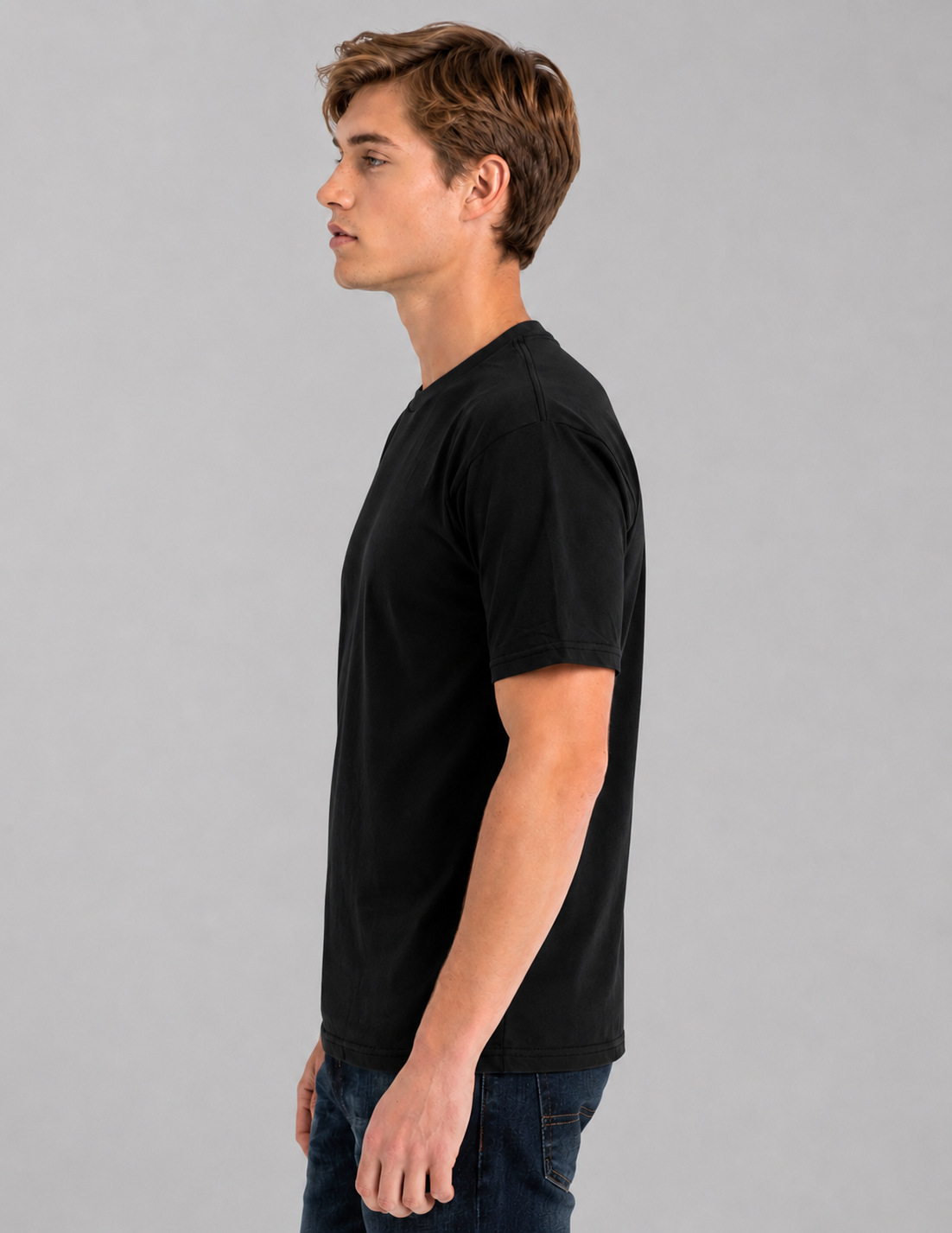 Retro Ring-Spun Rundhals-T-Shirt 2100