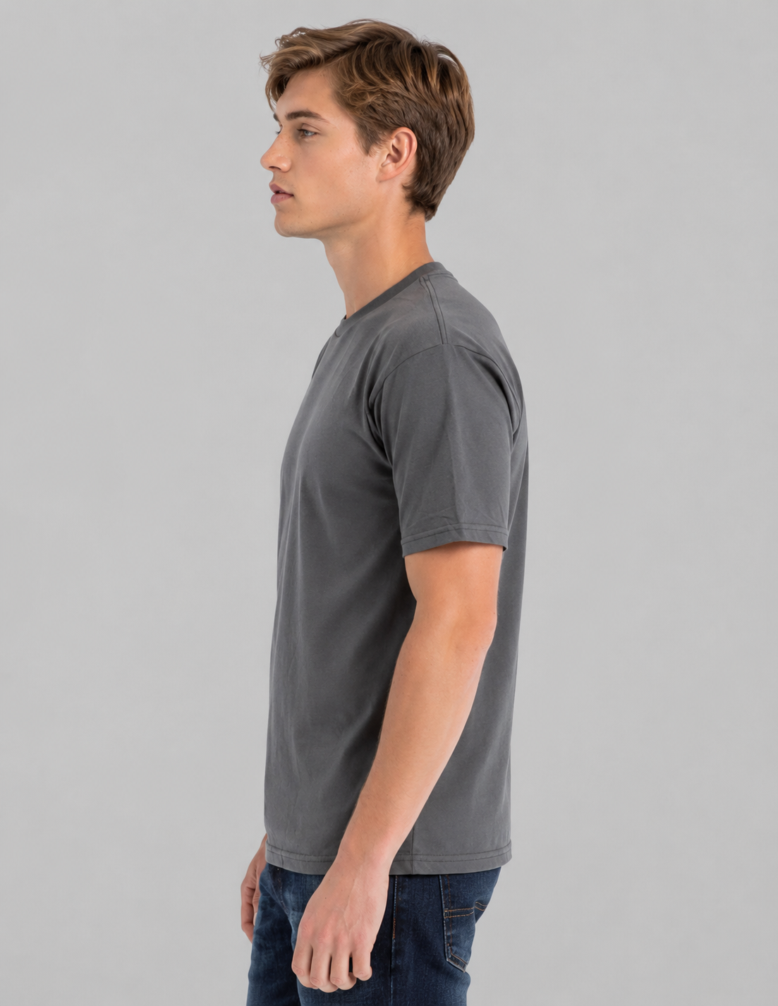 Retro Ring-Spun Rundhals-T-Shirt 2100