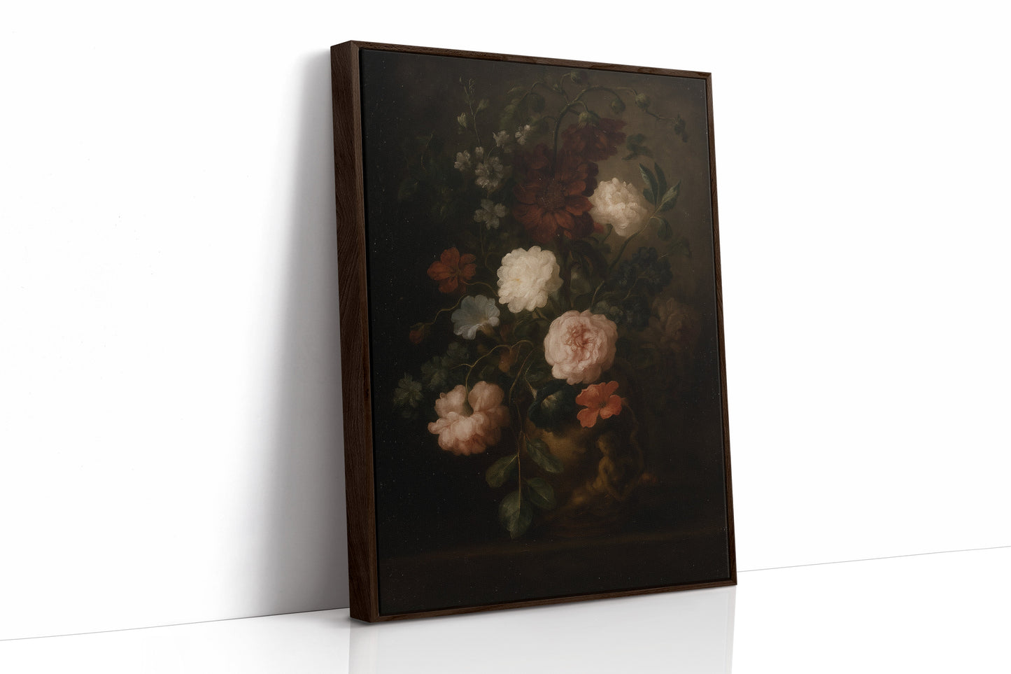 Baroque Vase of Blushing Petals