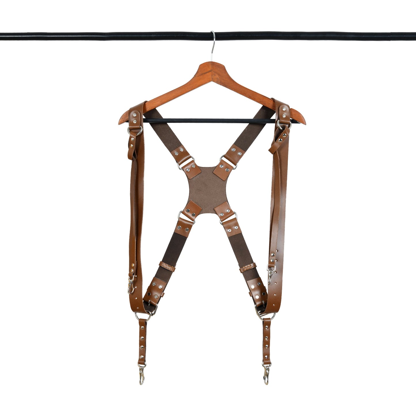 Harnais double pour appareil photo – Marron