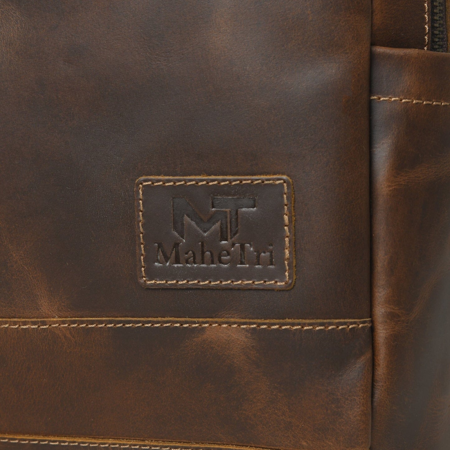 Sac à dos unisexe en cuir de buffle MaheTri Cambridge