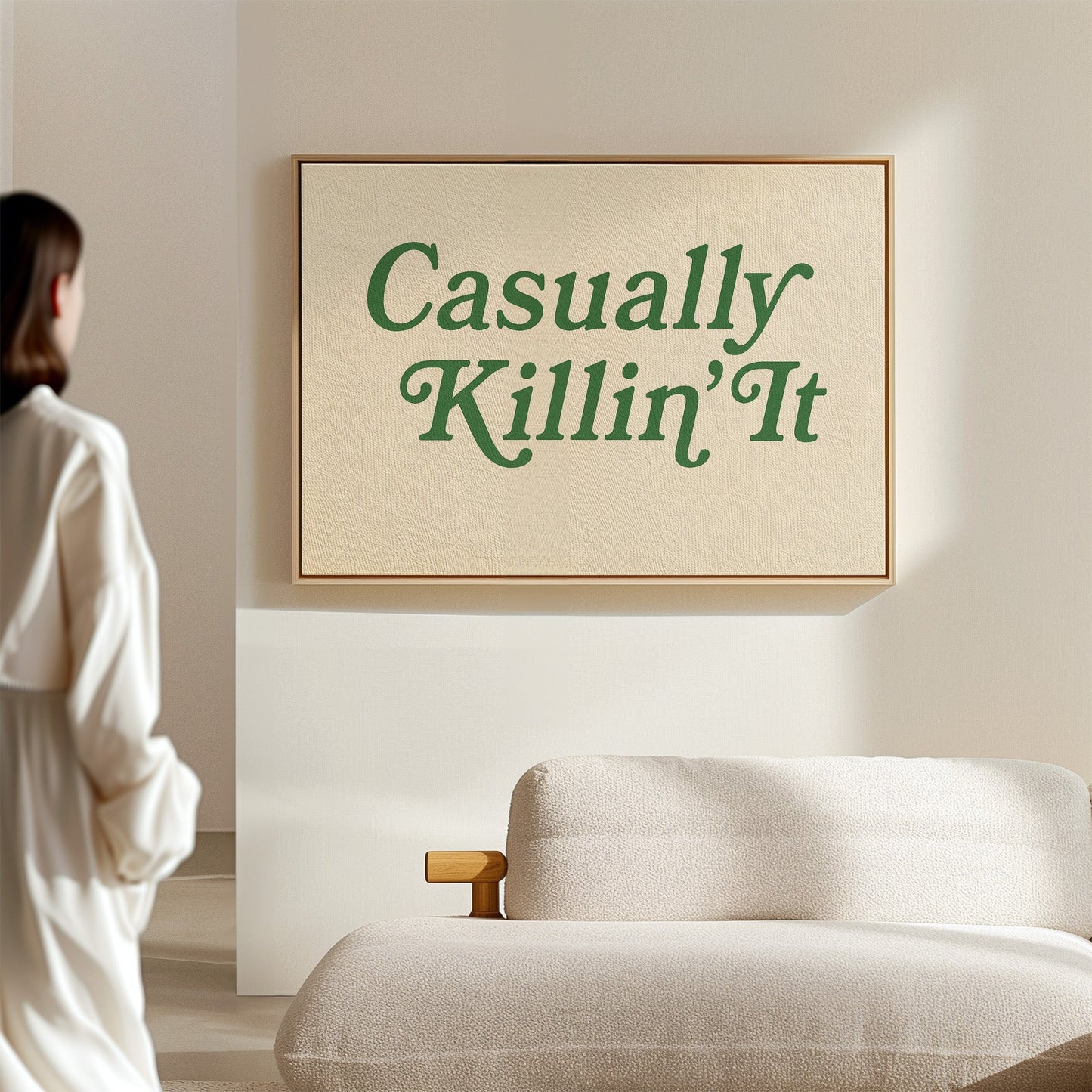 Casually Killin It Retro Typography Art