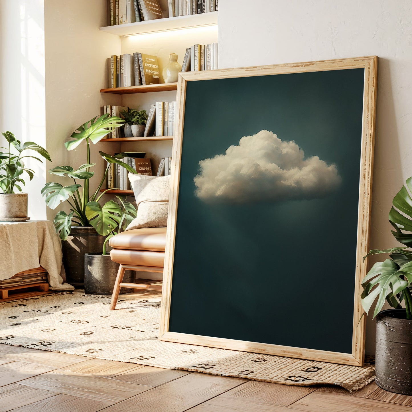 Nuage solitaire en air immobile