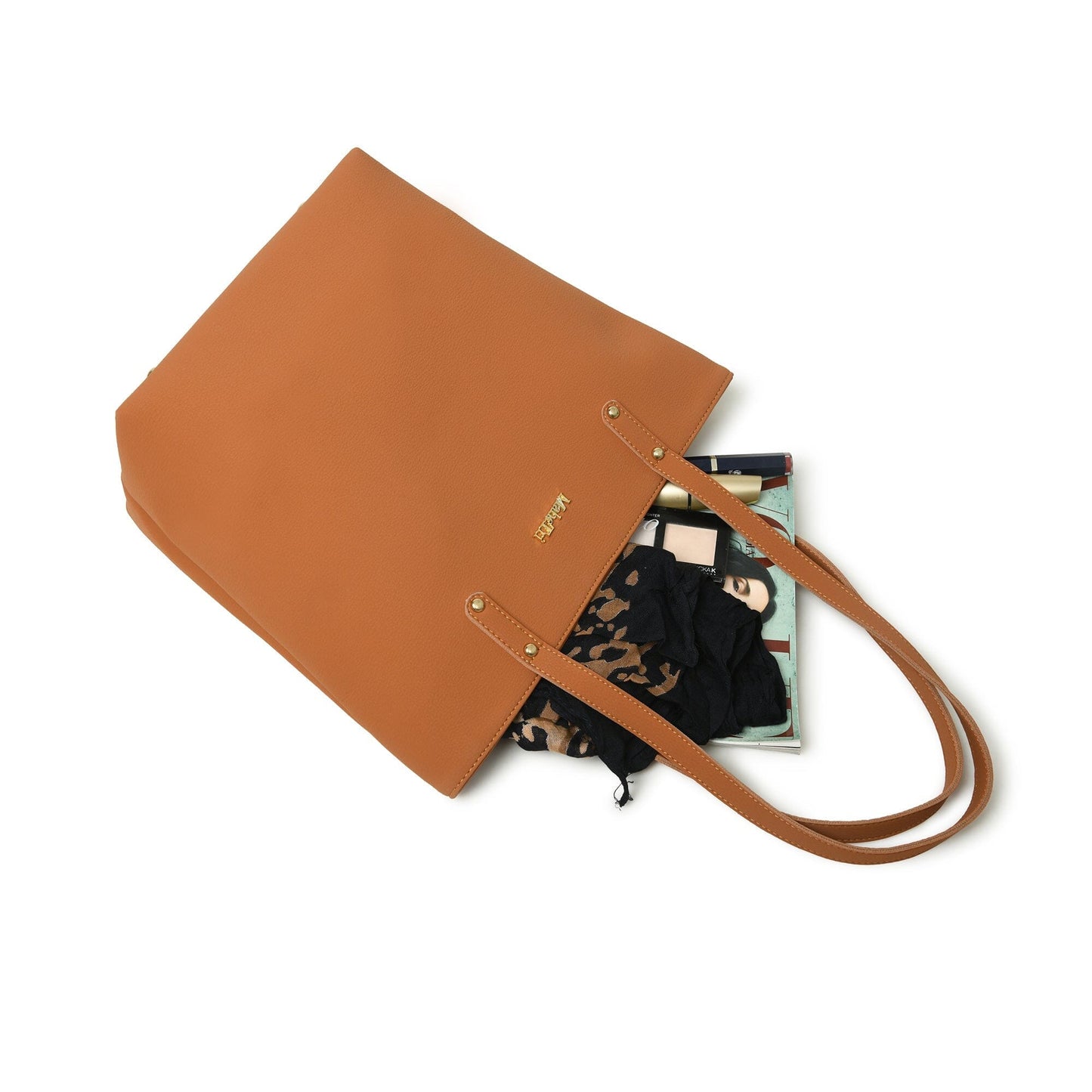 Era Vegane Ledertasche - Hellbraun