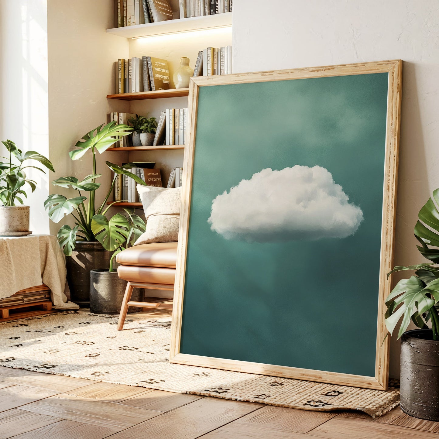 Nuage doux sur ciel écume de mer