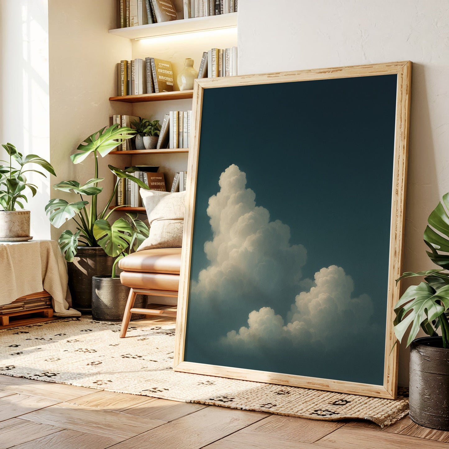 Säulen der Stille in einem dunklen Himmel