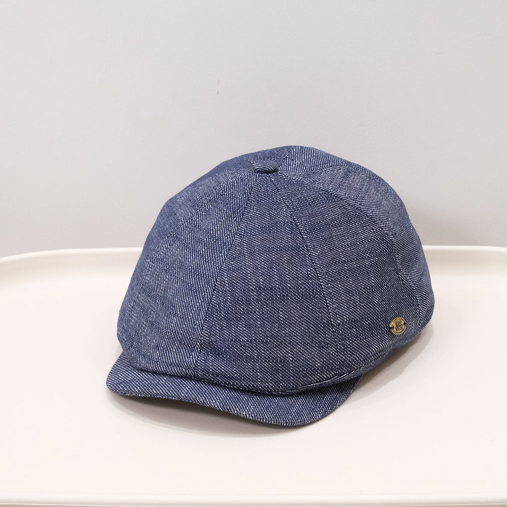 Vintage British Style Weathered Vintage Forward Cap With Letter Round Logo, Simple And Versatile For Casual Wear. Commute Cap With Short Brim, Retro British Style