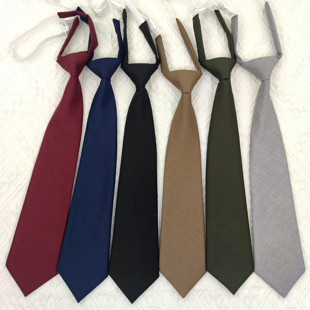 Solid Color Navy Blue Tie Men's Tie