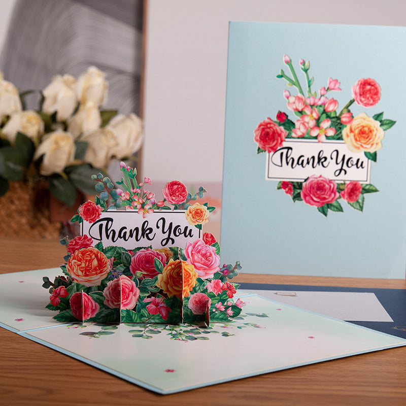 3D Hand-carved Paper Blessing Card