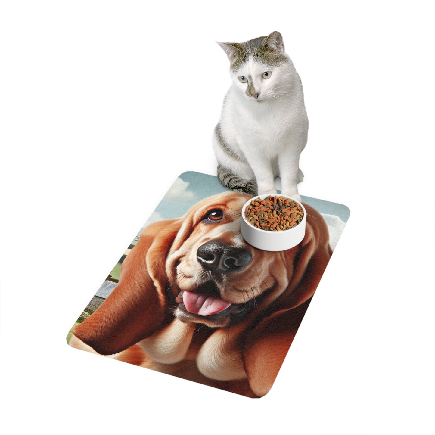 Tapis antidérapant pour animaux de compagnie – Tapis d'alimentation étanche pour chiens