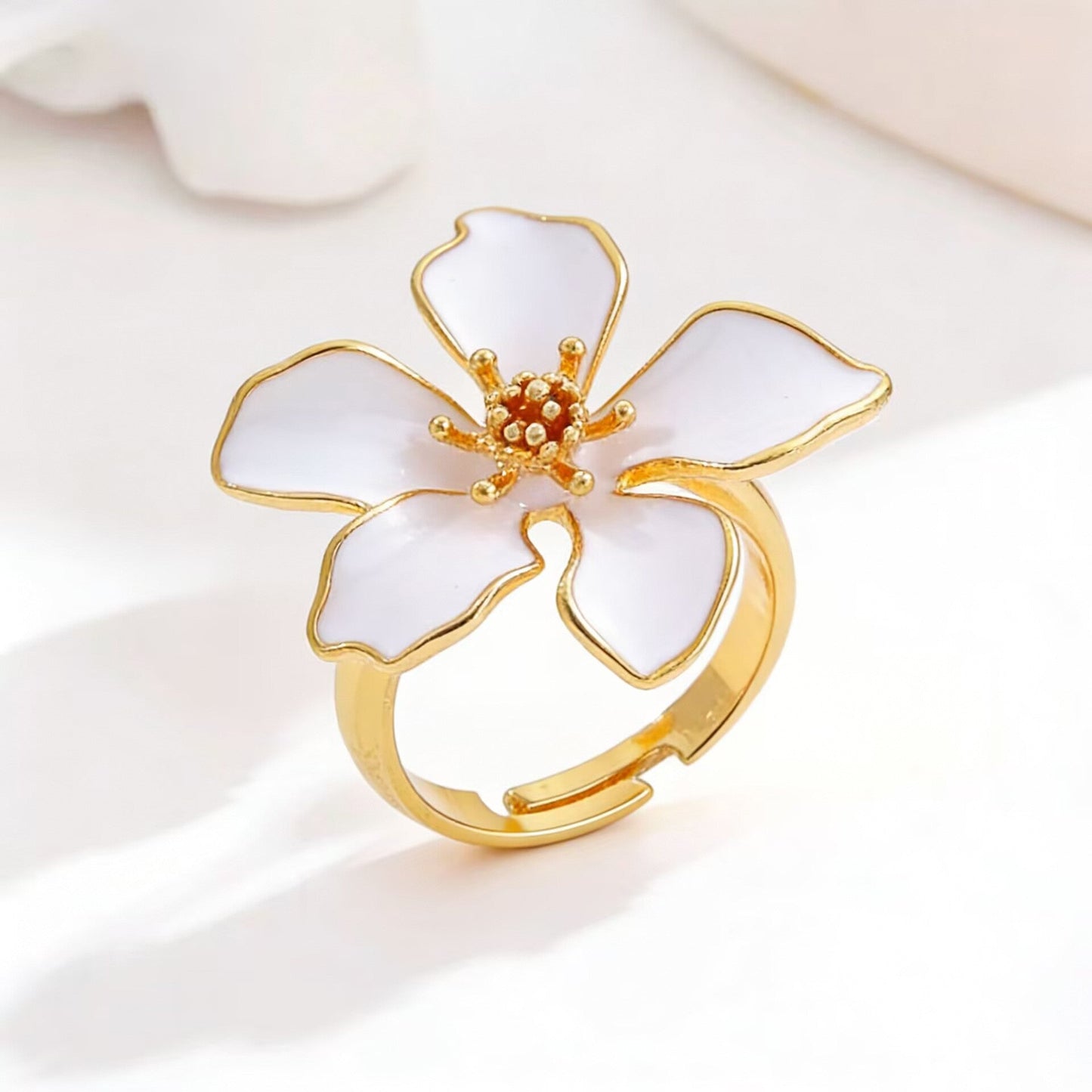 Floral Bracelet Choker And Ring Set For Women