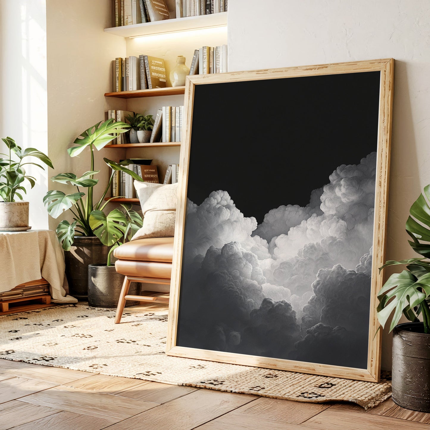 Le ciel s'élève à travers l'ombre