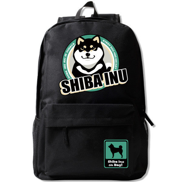 Cute cartoon dog schoolbag backpack backpack boys and girls Campus