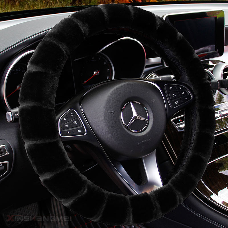 Velvet Plush Winter Steering Wheel Grip