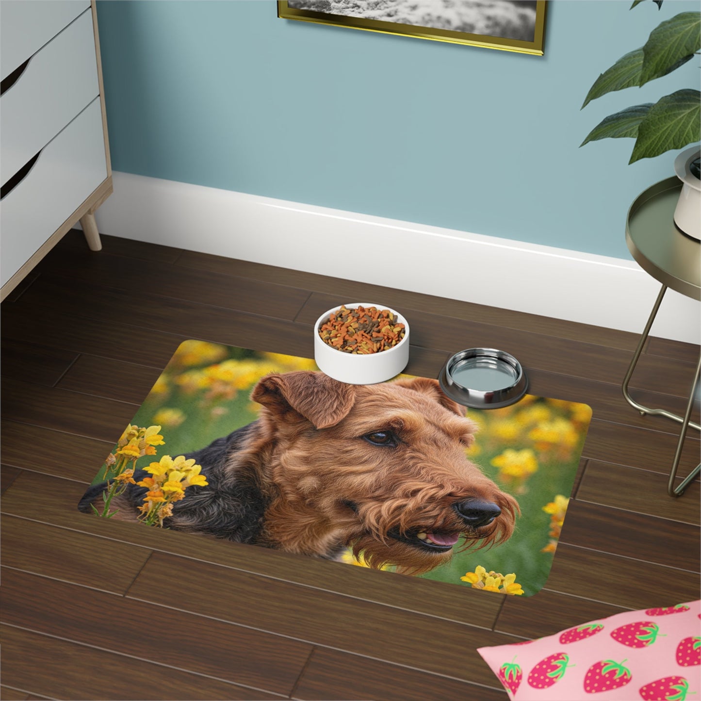 Tapis antidérapant pour animaux de compagnie – Tapis d'alimentation étanche pour chiens