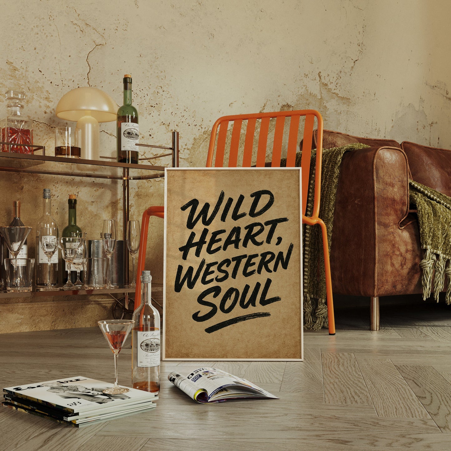 Druck "Wild Heart Western Soul"