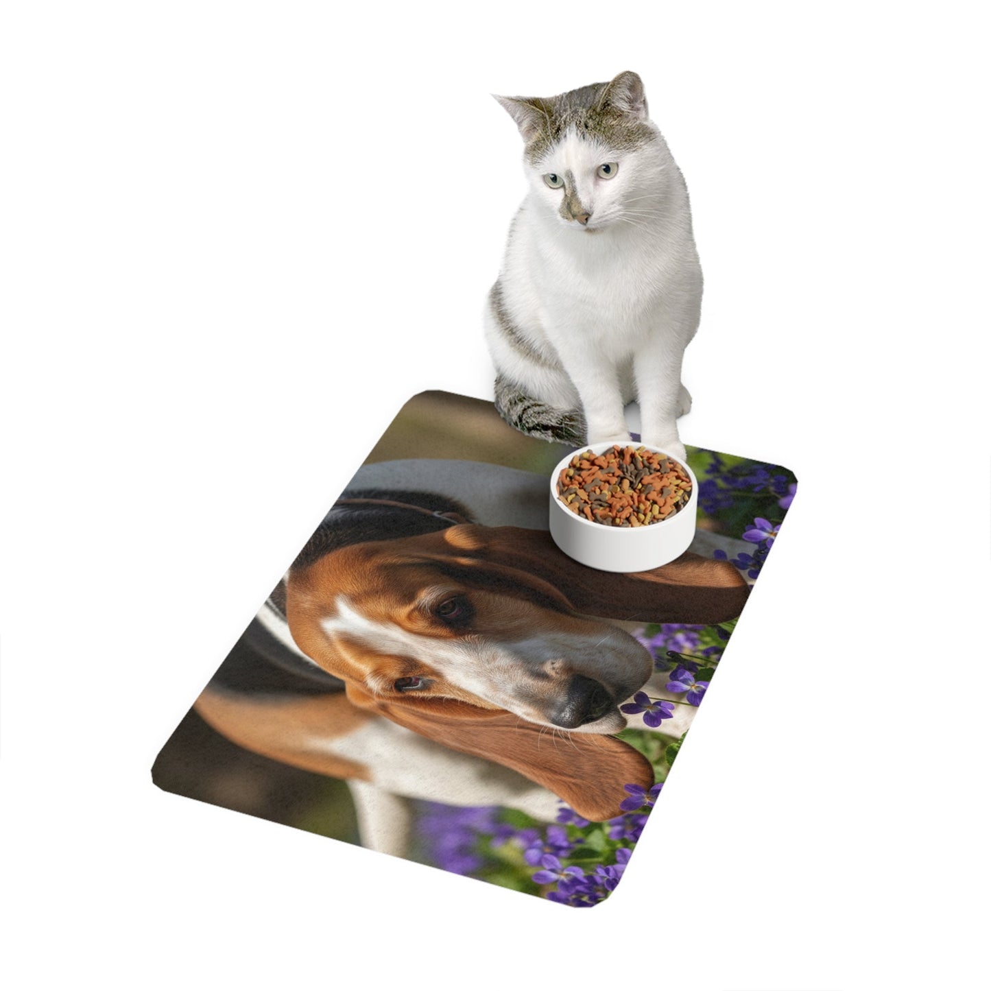 Tapis antidérapant pour animaux de compagnie – Tapis d'alimentation étanche pour chiens